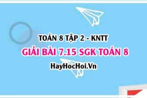 Bài 7.15 SGK Toán 8 Tập 2 Kết nối tri thức